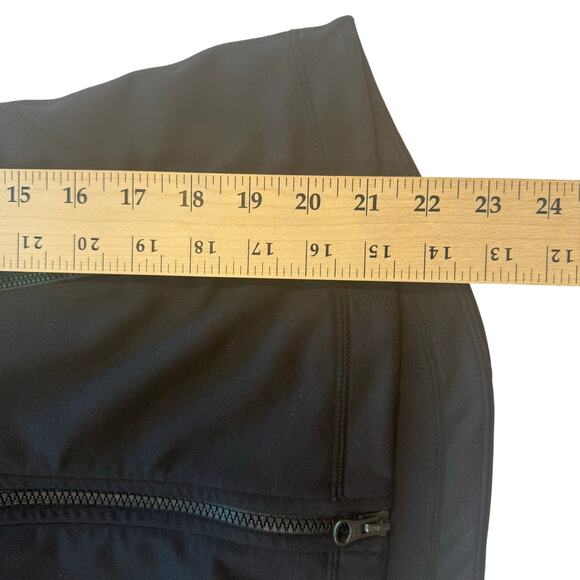 Zella Black Zip Track Jacket Women's Small Mesh Sleeve Stretch Activewear - Picture 5 of 10